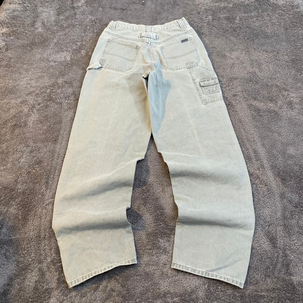 Lee Vintage Carpenter Jeans Baggy Sage Green Gray 28x32 Skater